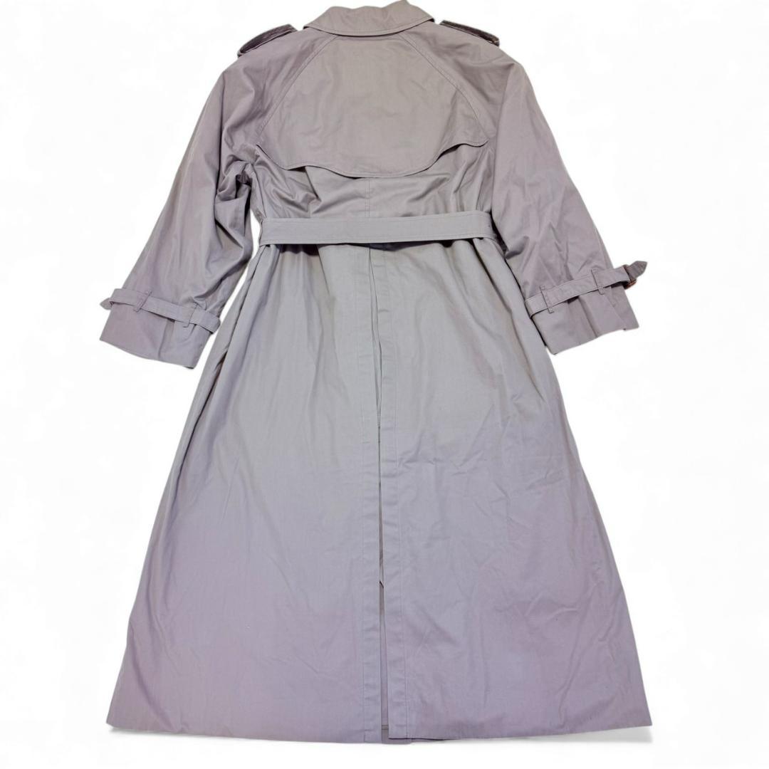 【美品】 バーバリー L 腰ベルト ライナー マキシ丈 2Way トレンチコート