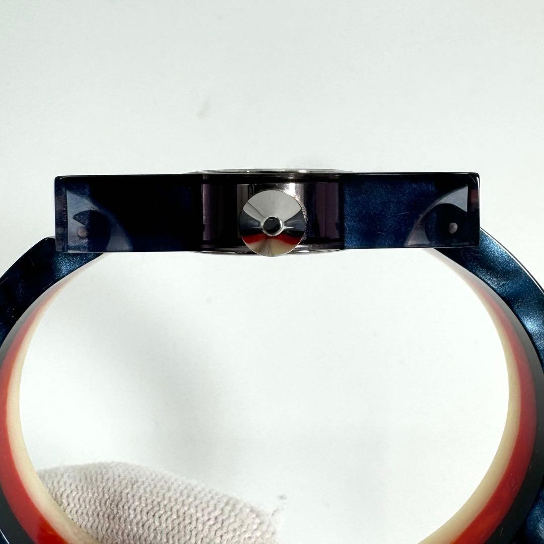 稼働 GUCCI 腕時計 ヴィンテージ ウェブ トリコロール シェル文字盤