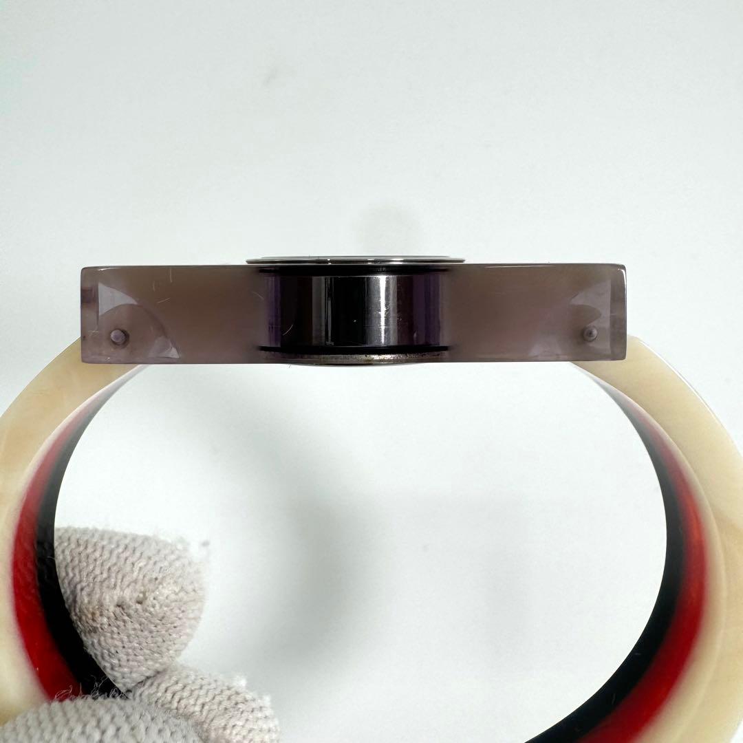 稼働 GUCCI 腕時計 ヴィンテージ ウェブ トリコロール シェル文字盤