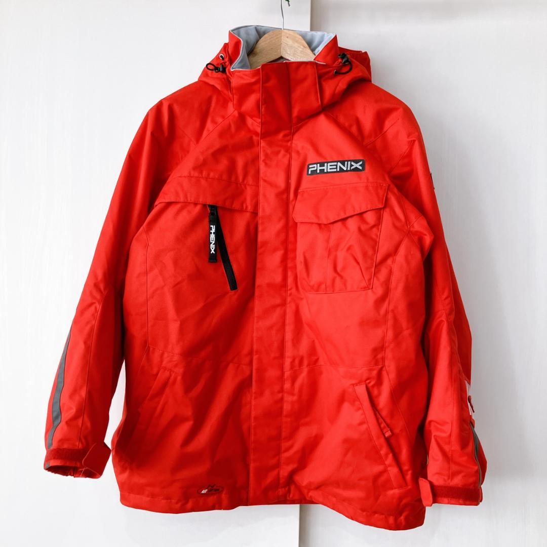 【美品】　フェニックス　スキースノーボードウエア上下セットレッドグレーメンズ