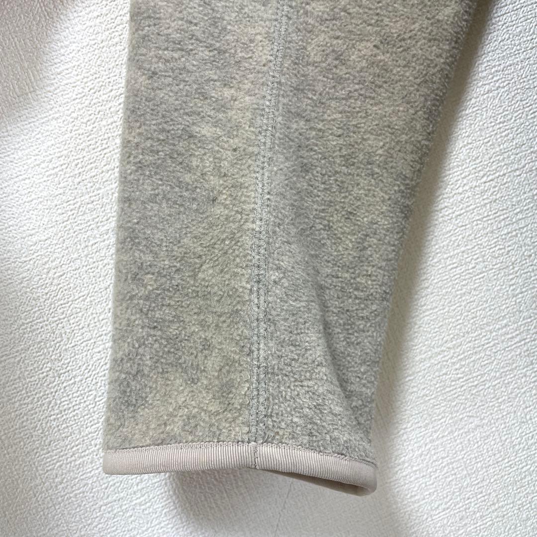 ダントン フリース カラーレス コート ロング丈 カーディガン Vネック 38