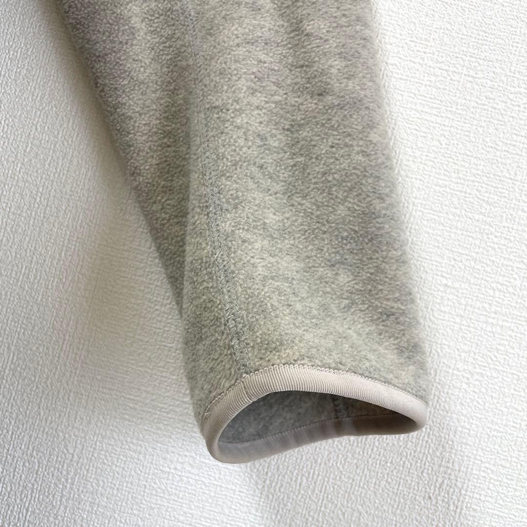 ダントン フリース カラーレス コート ロング丈 カーディガン Vネック 38