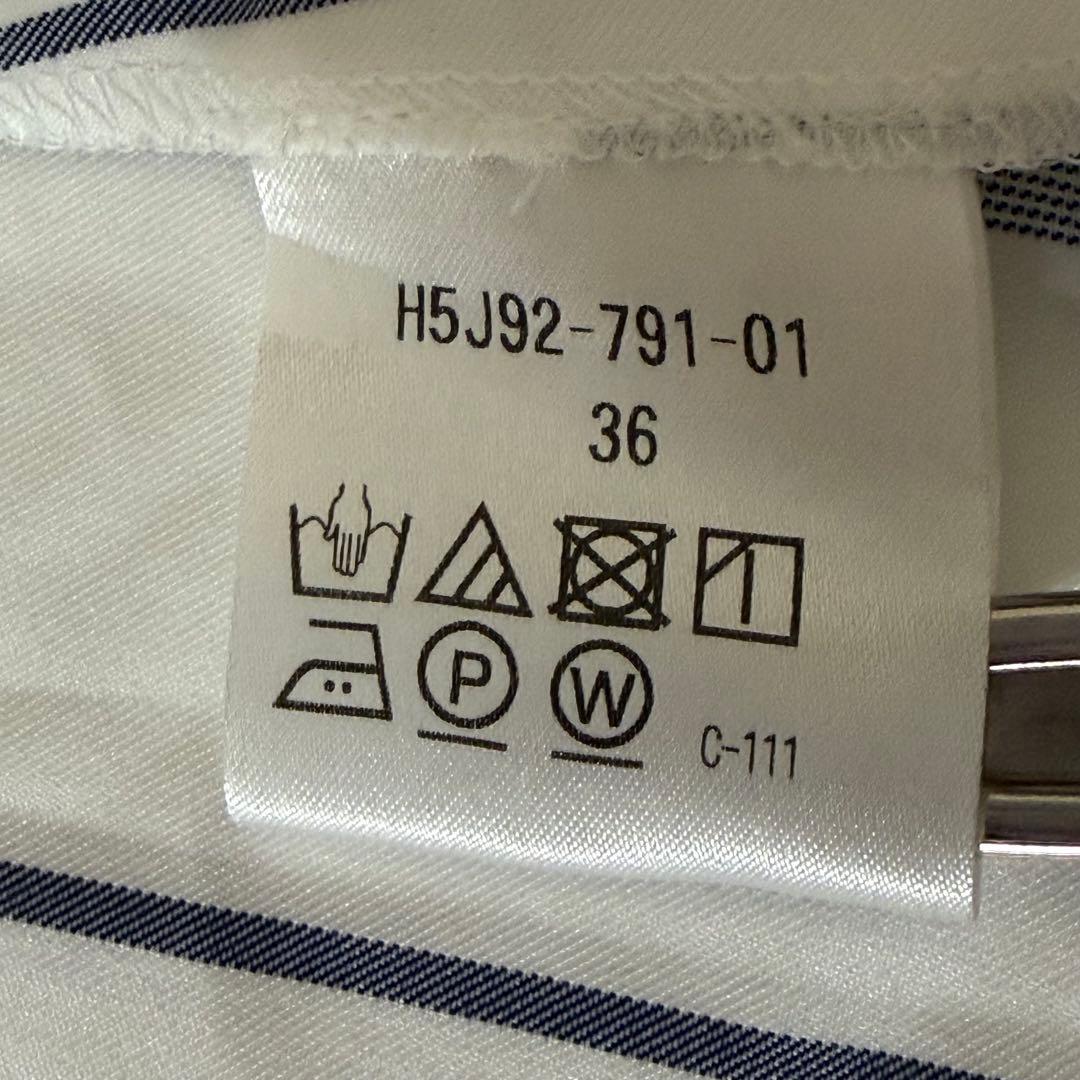 極美品　マッキントッシュフィロソフィー　近年　シャツワンピース　ストライプ