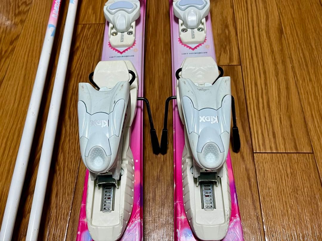 子供用スキー板　ブーツ　ストック　3点セット