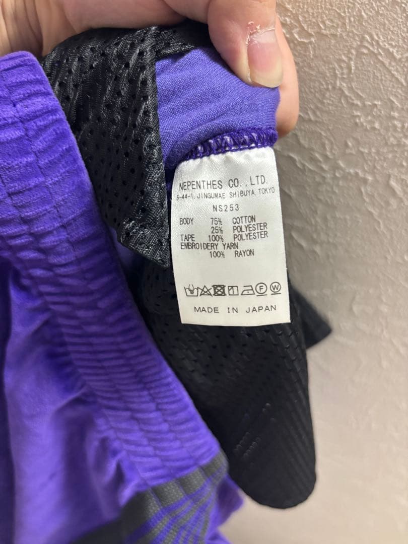 needles ベロア　トラックパンツ　紫　Mサイズ