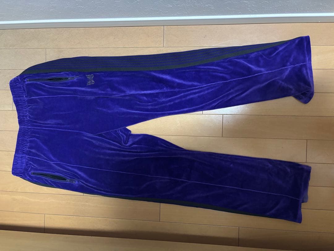 needles ベロア　トラックパンツ　紫　Mサイズ