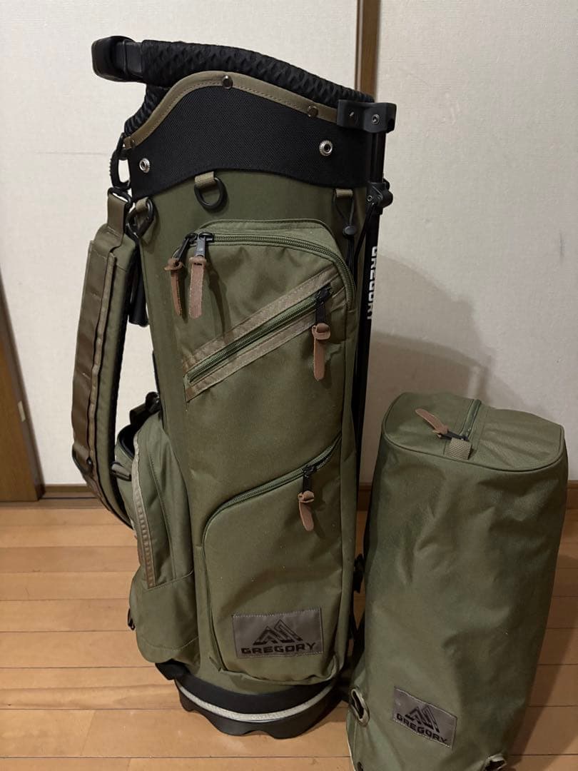 む*ょ様 GREGORY カーキ系　ゴルフバッグ・キャディバッグ