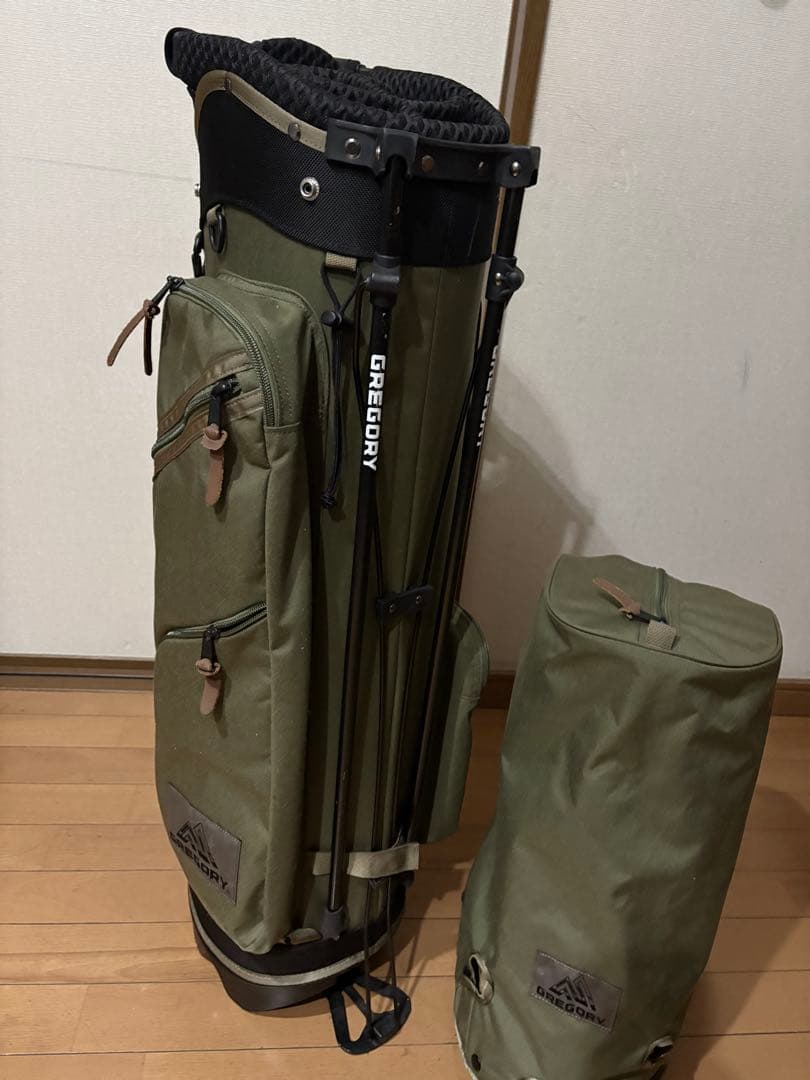 む*ょ様 GREGORY カーキ系　ゴルフバッグ・キャディバッグ