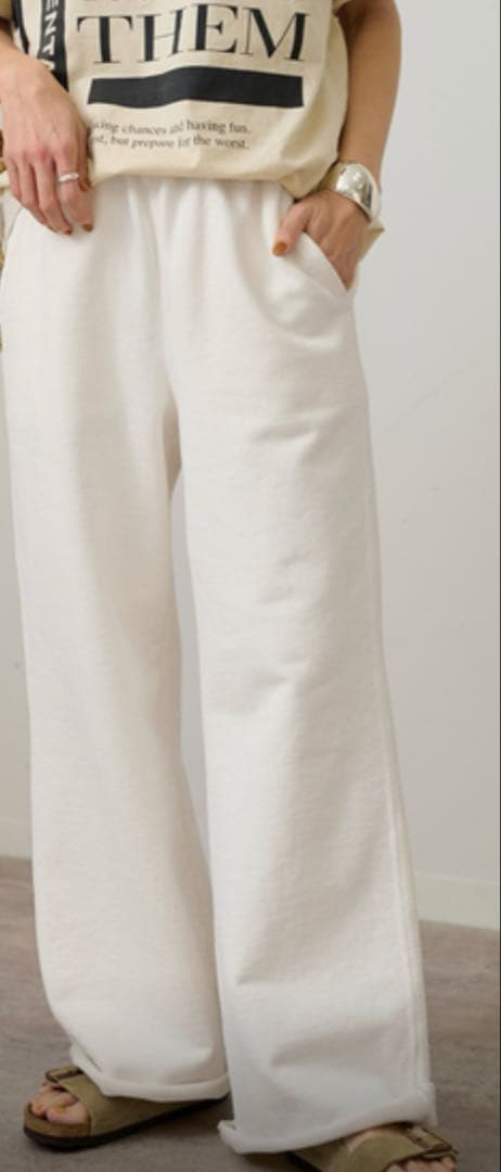 フレームワーク　新品　人気　24SS スエットパンツ　完売　定価17050円　白