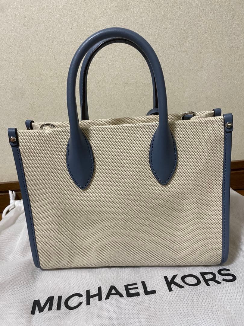 MICHAEL KORS トートバッグ ベージュ/ブルー