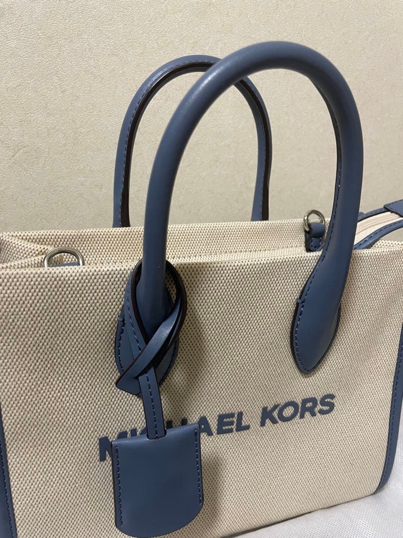 MICHAEL KORS トートバッグ ベージュ/ブルー