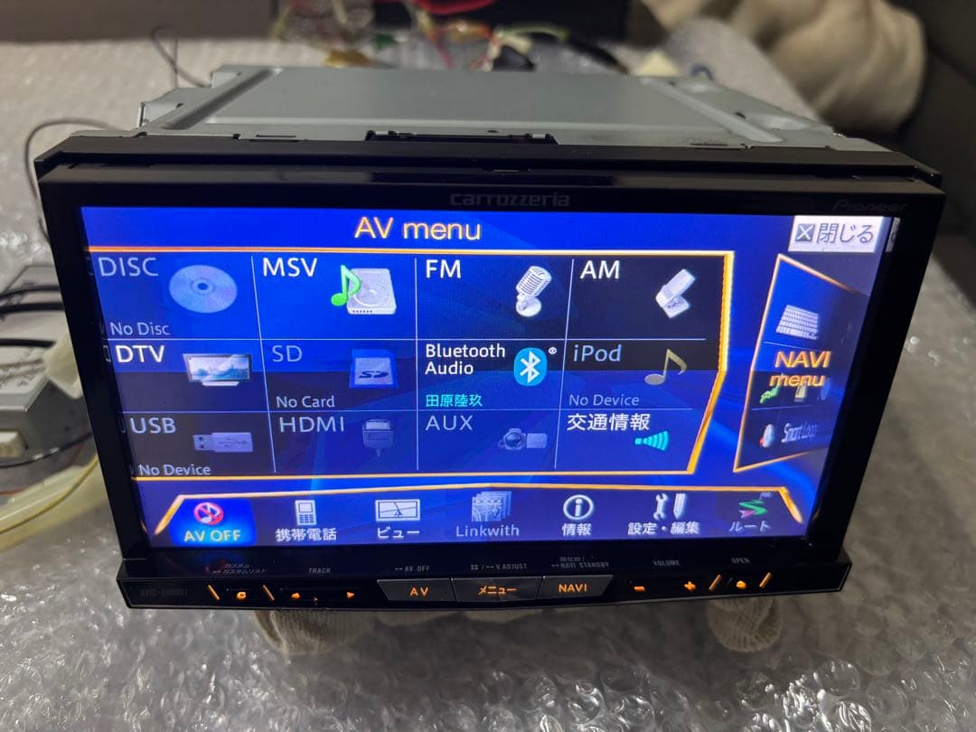 カーナビ Pioneer carrozzeria AVIC-ZH0007