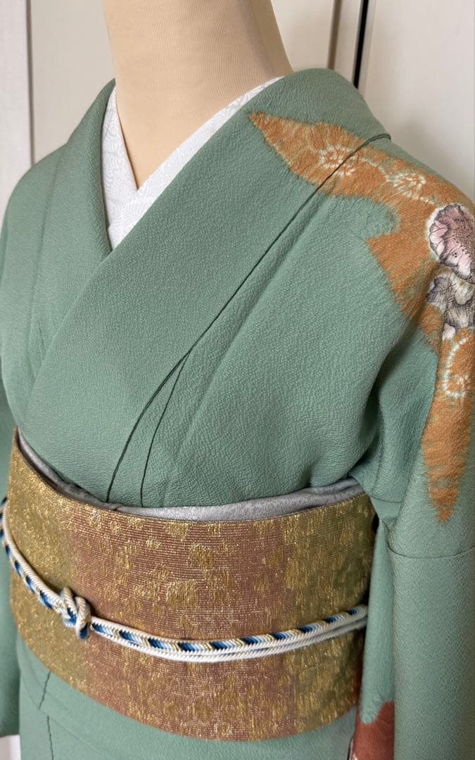 新春セール！十日町友禅の名門「滝泰」謹製　翡翠色の美しい辻ヶ花訪問着