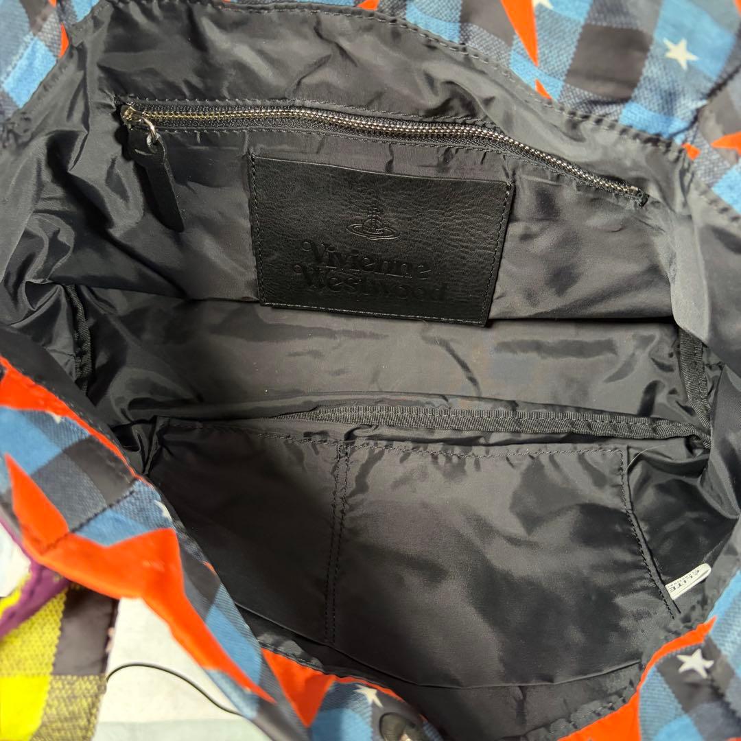 星がポイント‼️Vivienne Westwood カラフル星柄トートバッグ