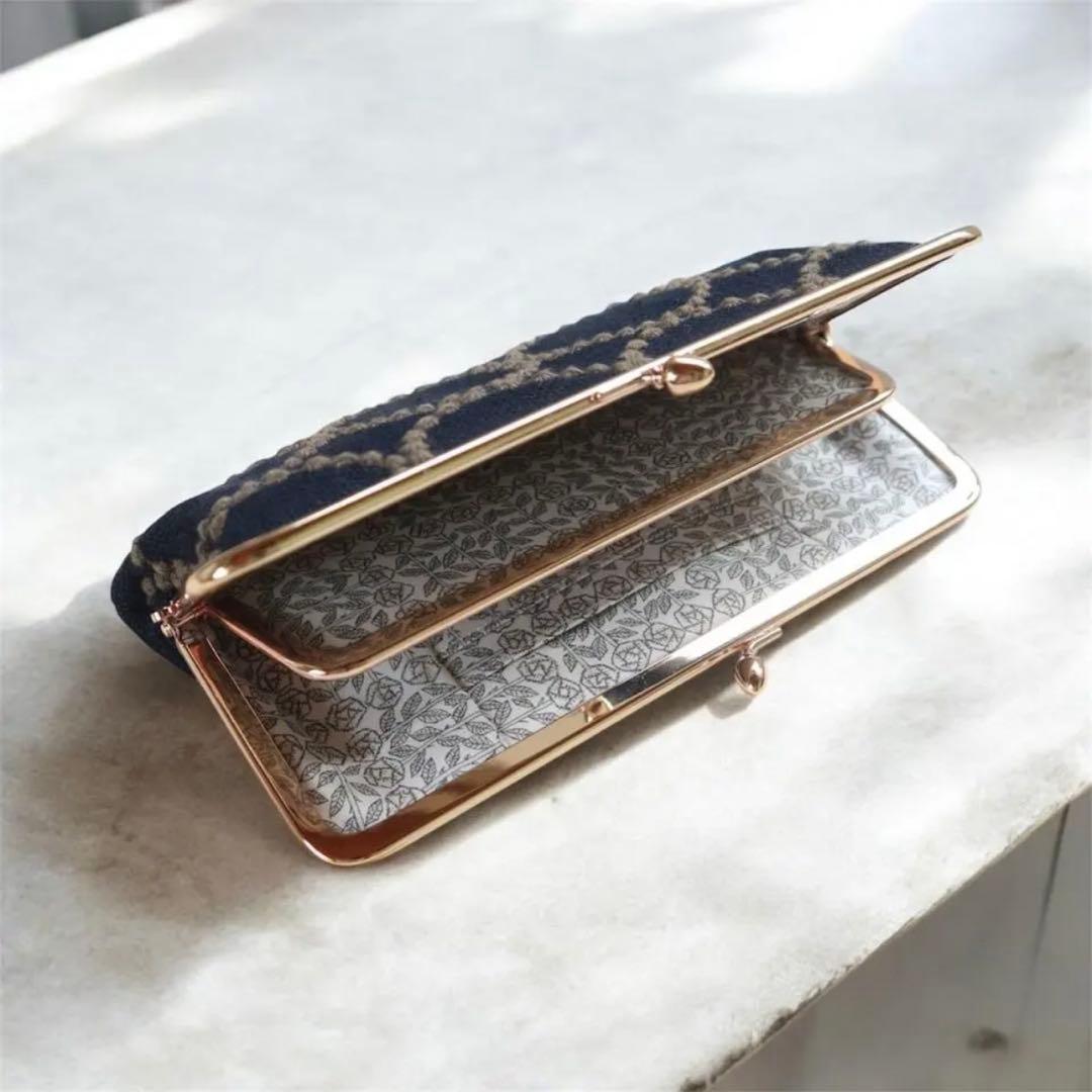 ミナペルホネン 仕切りがま口