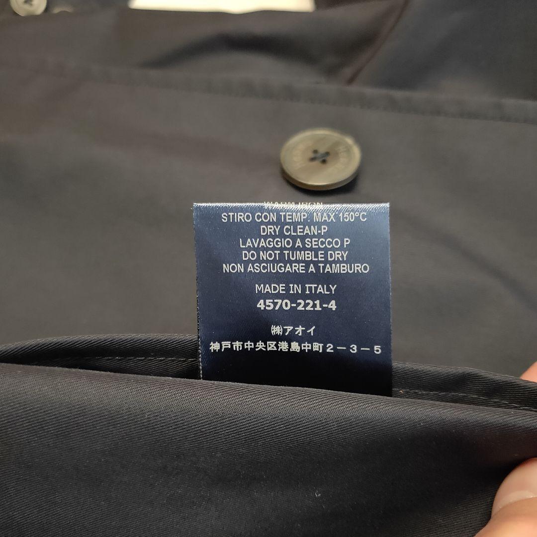 【希少 美品】ヘルノ ノーカラー ステンカラーコート ベルト付 花柄 総裏地