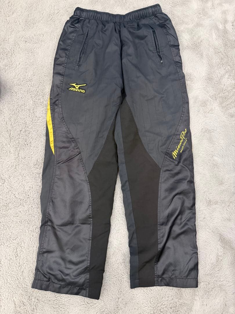 ミズノプロ　ウインドブレイカー　ジャージ　ブラック　セットアップ　L 野球