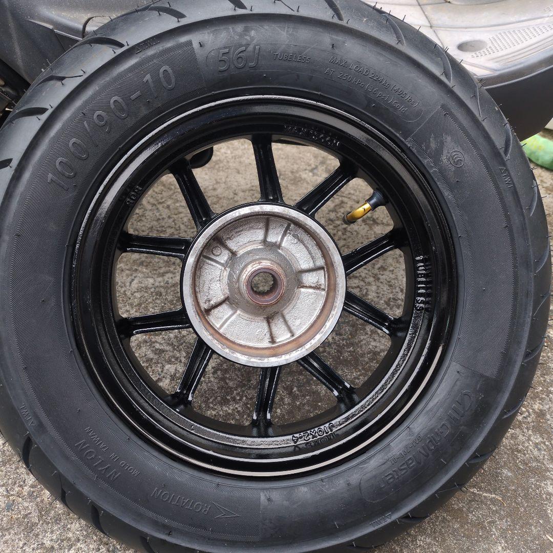 週末限定出品　アドレスV125　RDR リア　アルミホイール　新品タイヤ、バルブ
