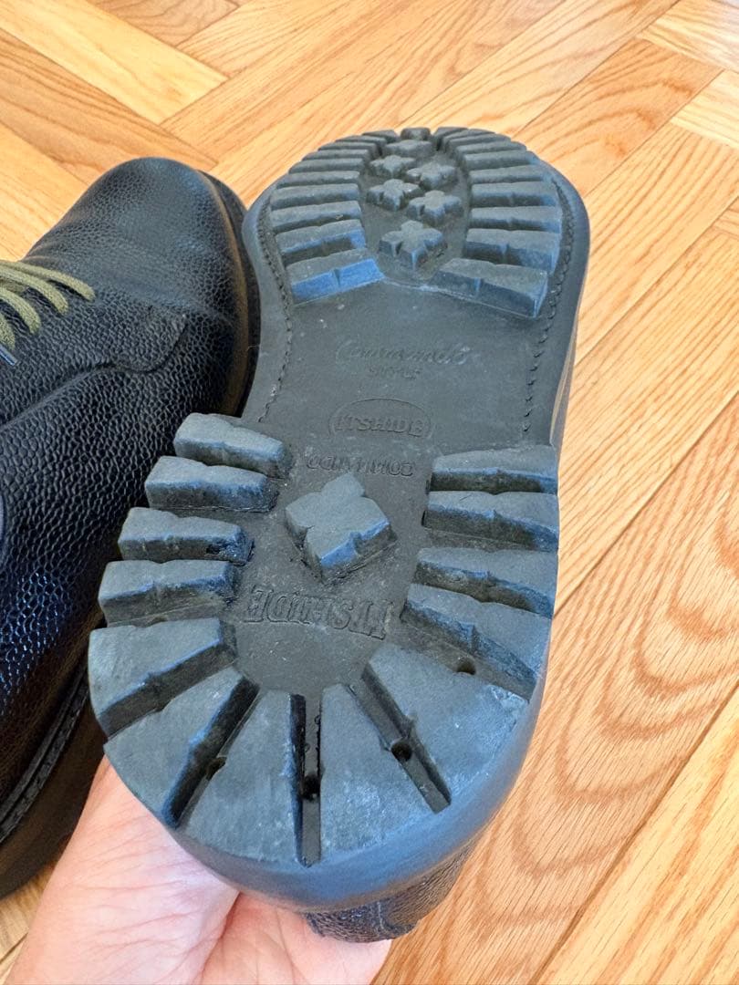 SANDERS MilitaryDerby CommandSole シボ加工