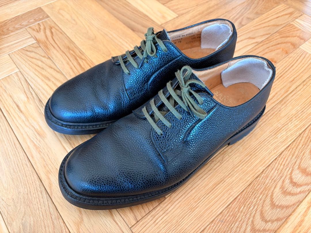 SANDERS MilitaryDerby CommandSole シボ加工