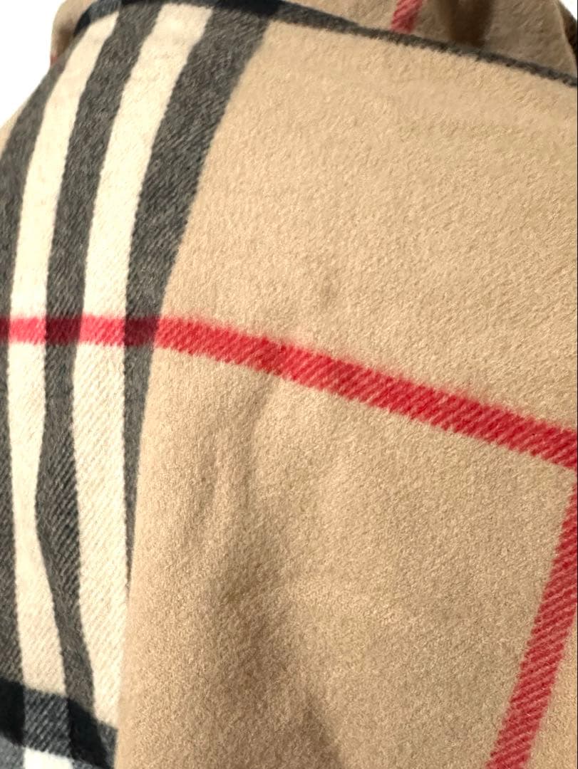 BURBERRY CHILDREN ノバチェック　フード付き　ポンチョ　ケープ