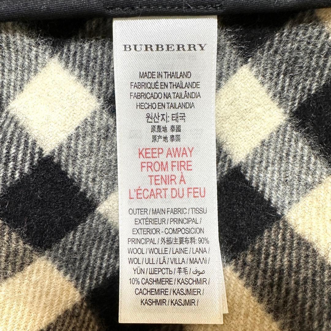 BURBERRY CHILDREN ノバチェック　フード付き　ポンチョ　ケープ