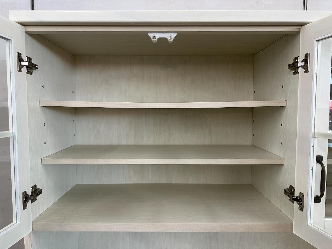 ニトリ　食器棚　キッチンボード　ミランダ2　120WH　ホワイト