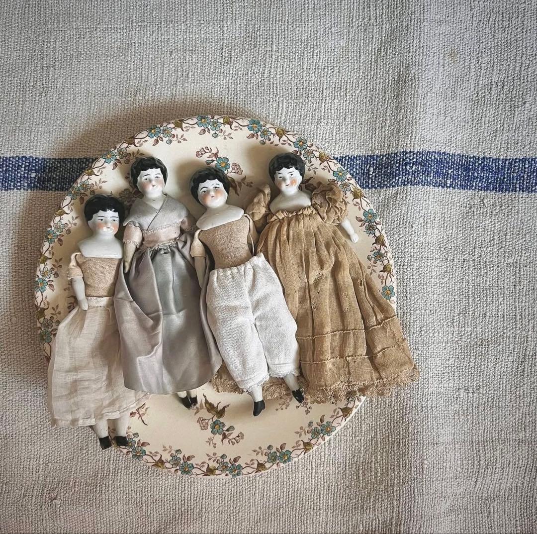 希少！フランス　アンティーク　GIEN ジアン　勿忘草　皿　プレート