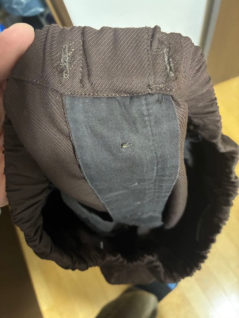 LEMAIRE ブラウン ワイドスラックス