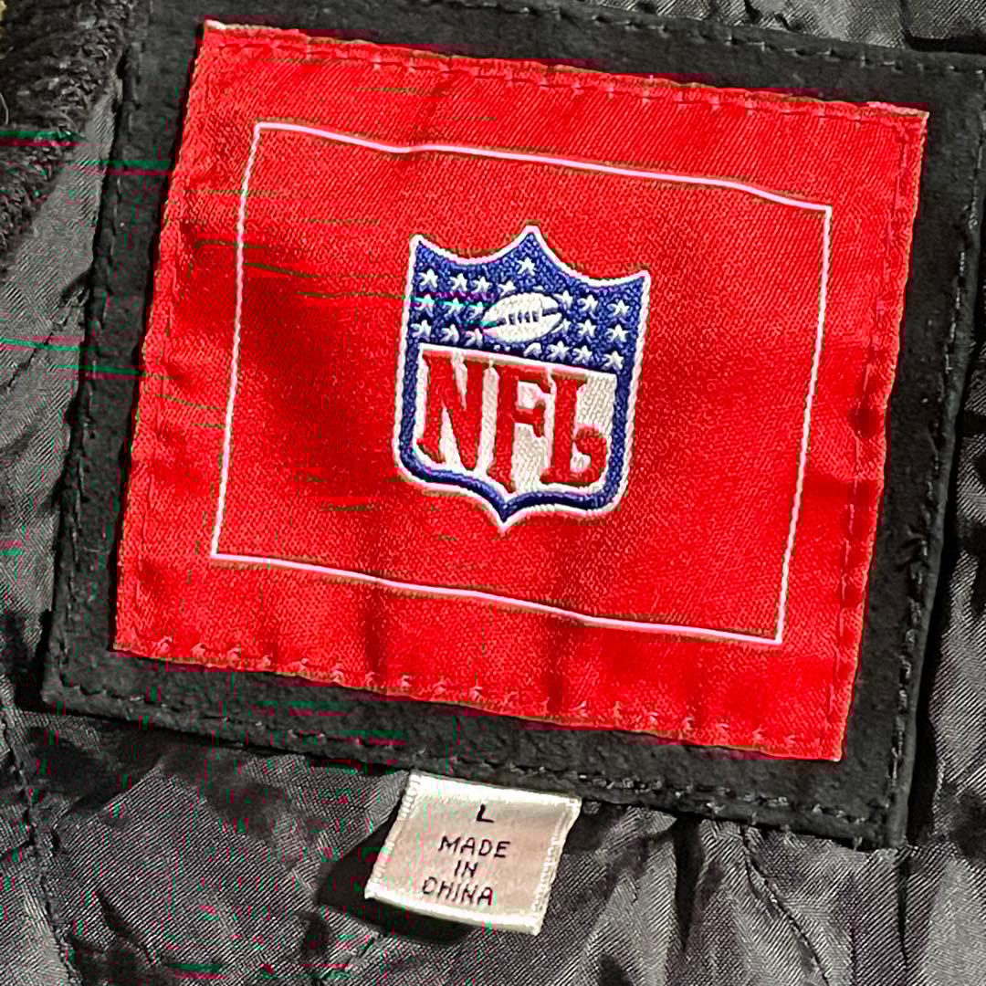 NFL　ニューオリンズ・セインツ　レザースタジャン　ボディスウェード　サイズL