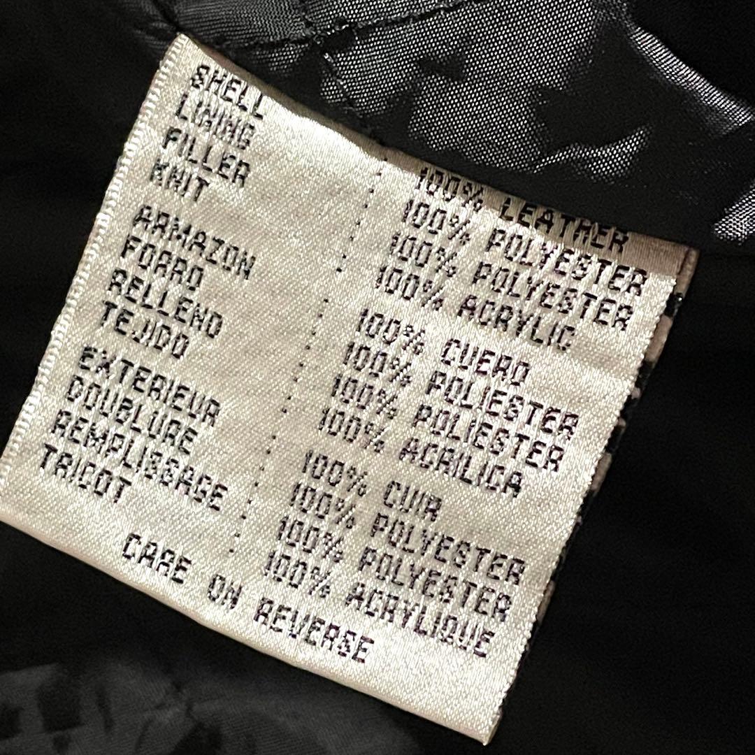 NFL　ニューオリンズ・セインツ　レザースタジャン　ボディスウェード　サイズL