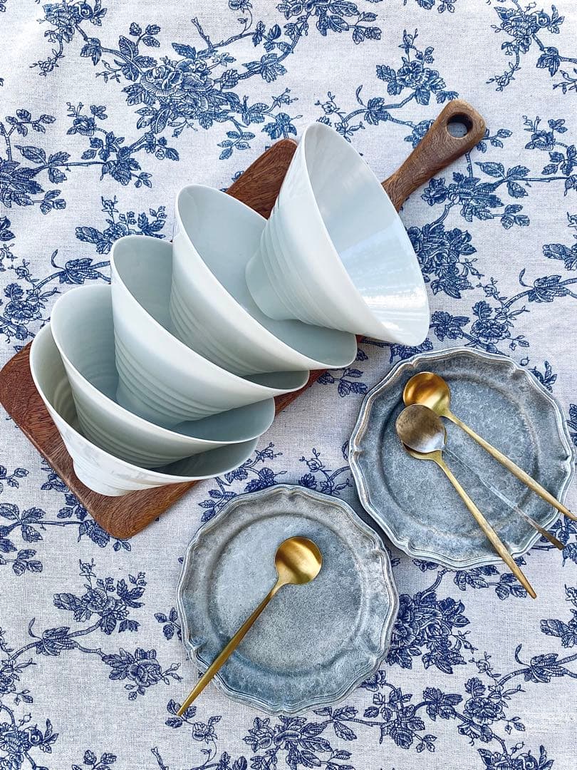 【新品未使用】水野幸一　ボウル5個セット　フリーカップ　カフェオレボウル　小鉢