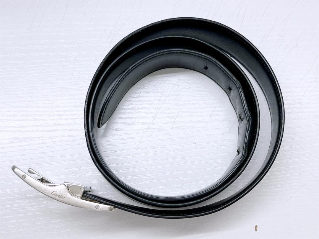寸法約88～98ｃｍ　カルティエ　タンクアメリカン　スムースレザー　ベルト