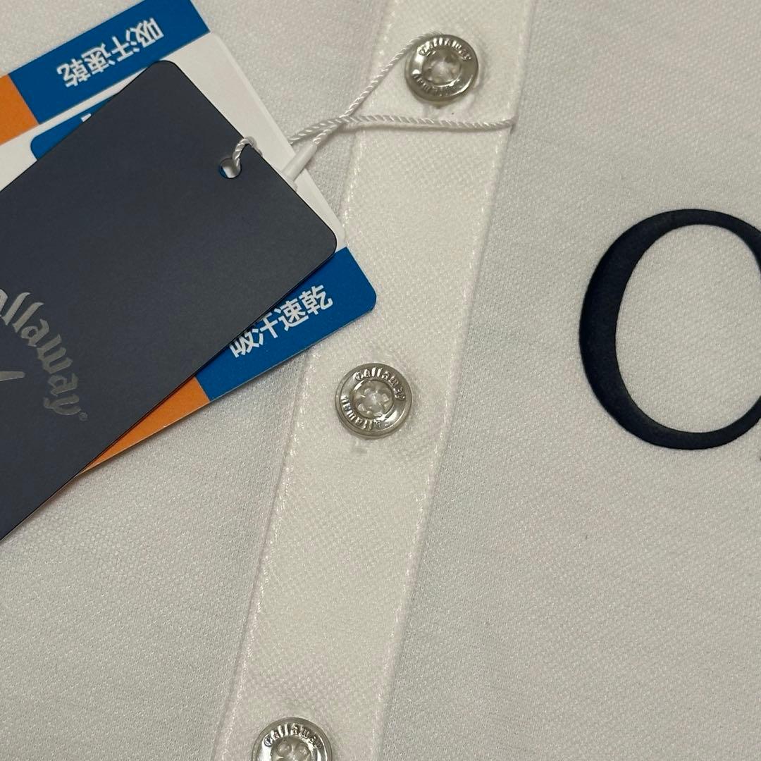 サイドプリーツスカート　半袖　ポロシャツ　春夏　ホワイト×ネイビー　セットアップ