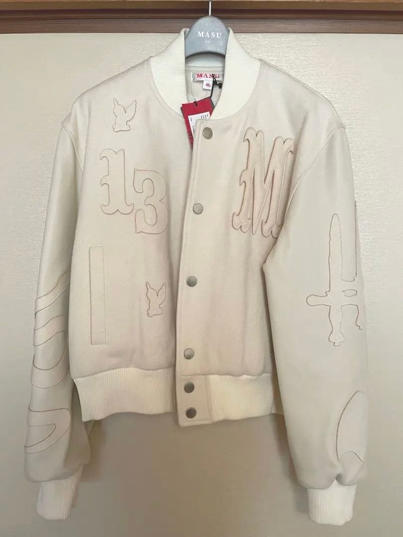 【新品・タグハンガー付】MASU varsity jacketスタジャン46