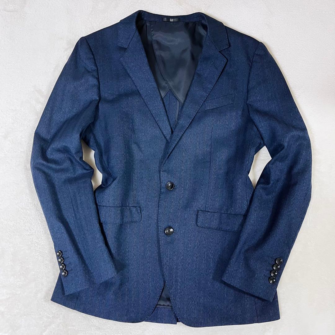 SUIT SELECT スリーピース スーツ セットアップ ネイビー A5