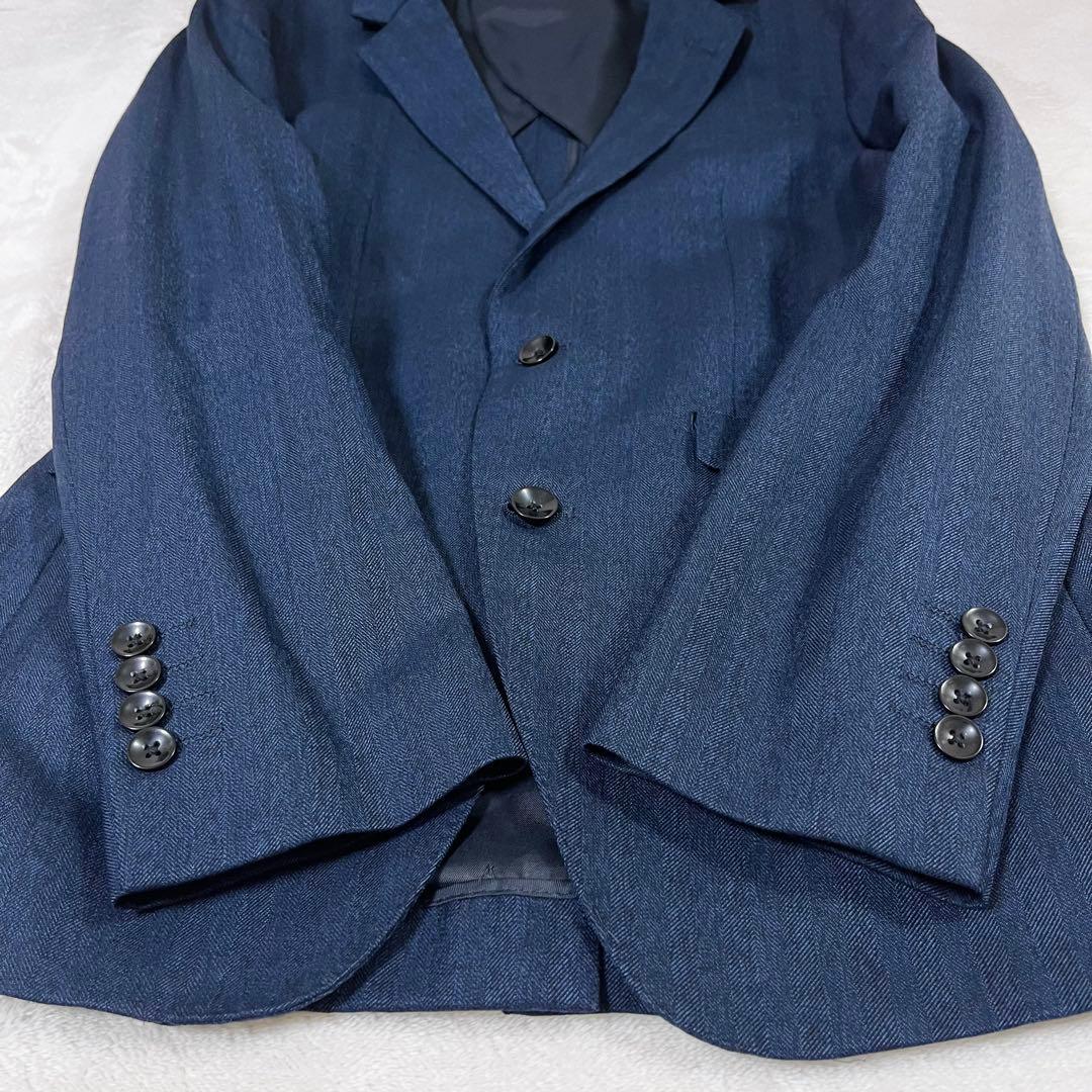 SUIT SELECT スリーピース スーツ セットアップ ネイビー A5