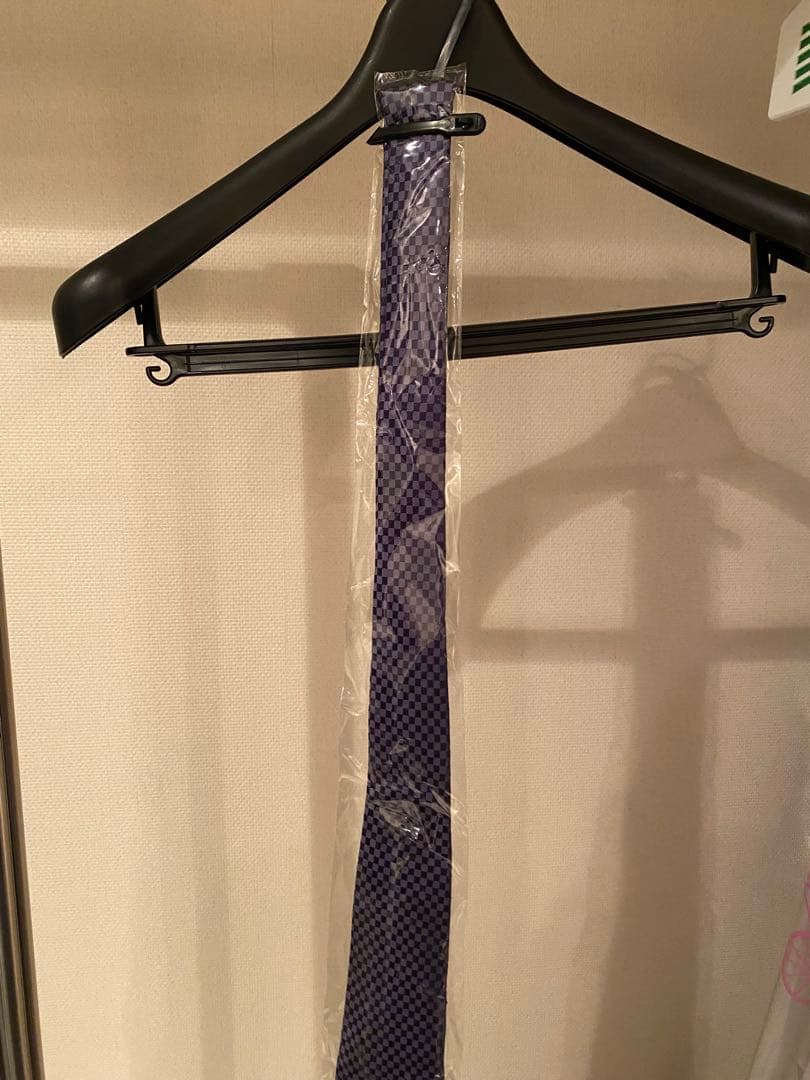LOUIS VUITTON パープル チェック柄 ネクタイ