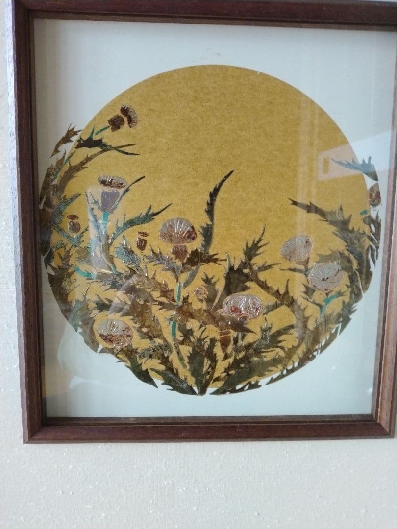 和風 鳥と植物の屏風