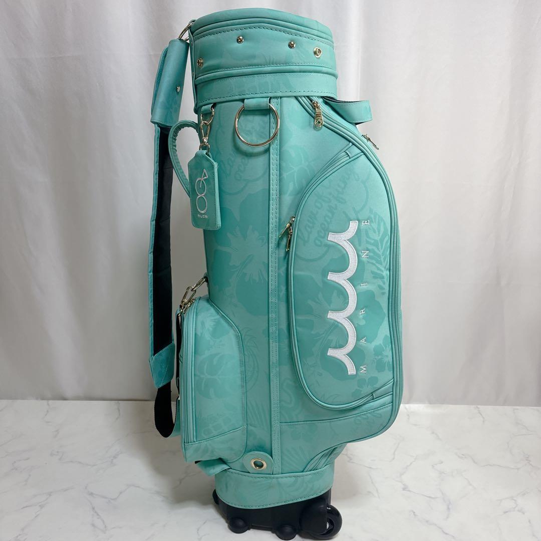 ムータマリン muta marine総柄ジャガード キャスター付きキャディバッグ