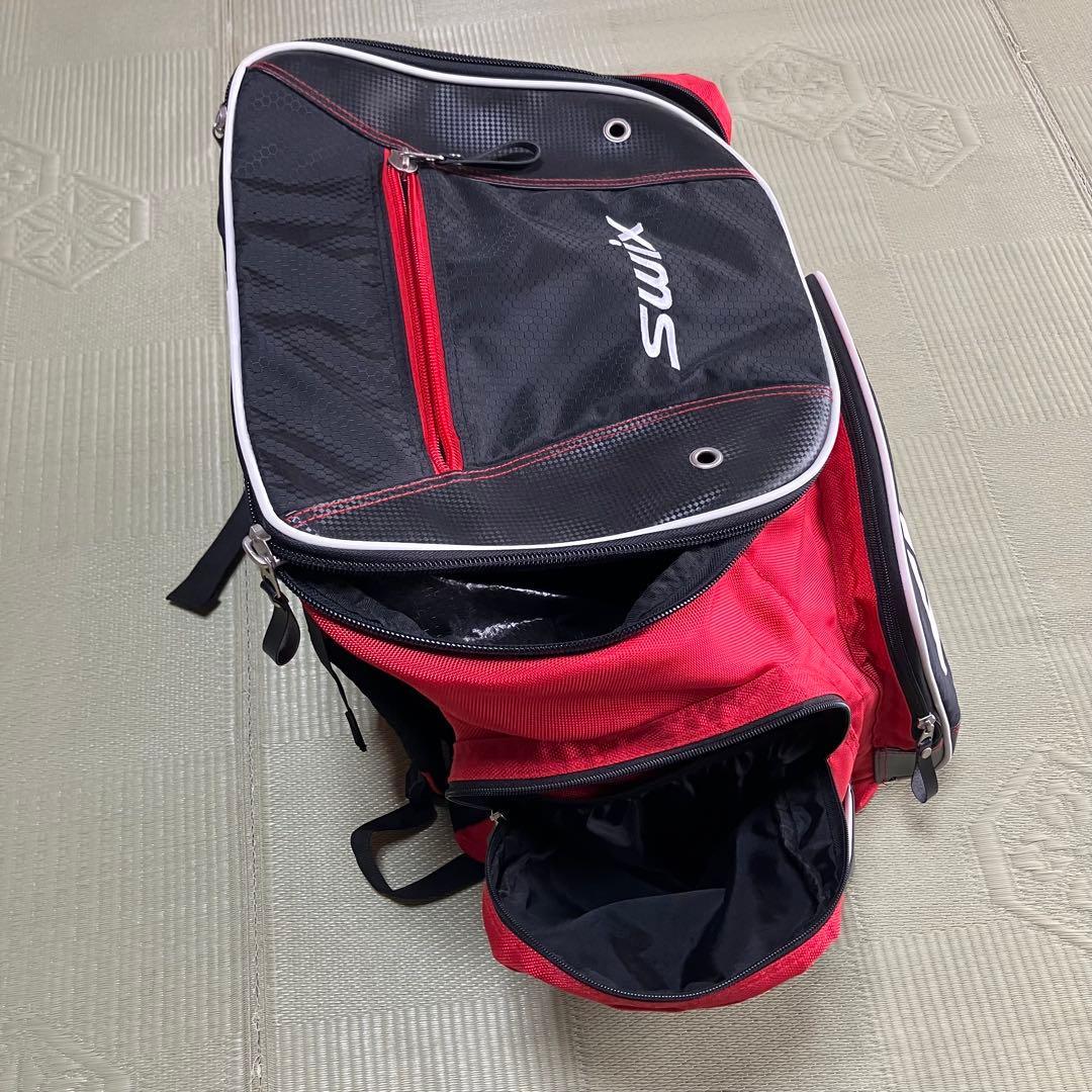 SWIX スキー用バックパック 赤黒