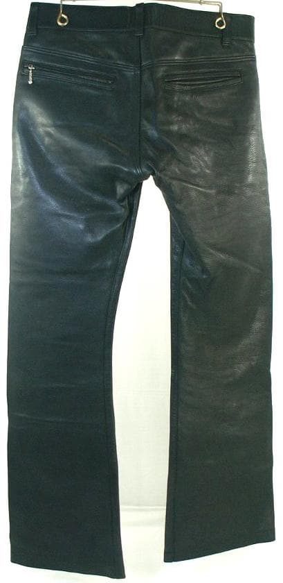 レッドムーン　革パン　牛革レザーパンツ　34 (LL)　ブラック　日本製