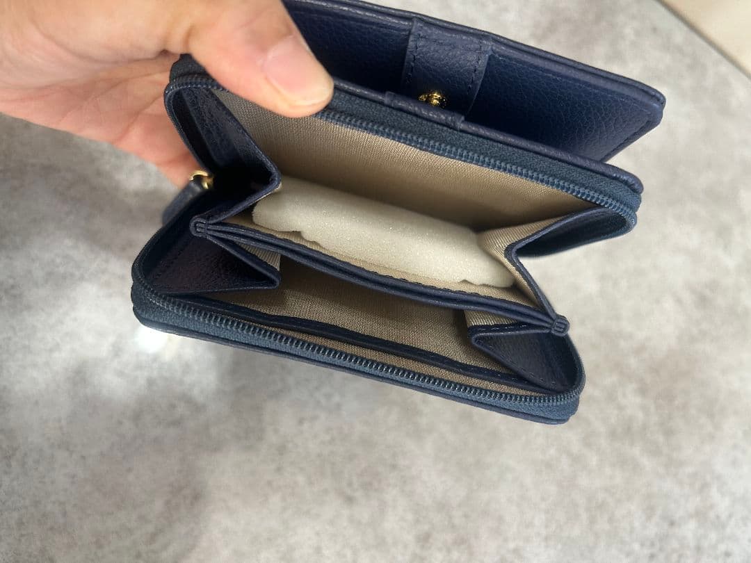 キタムラk2　2026福袋の財布　ネイビーレザー