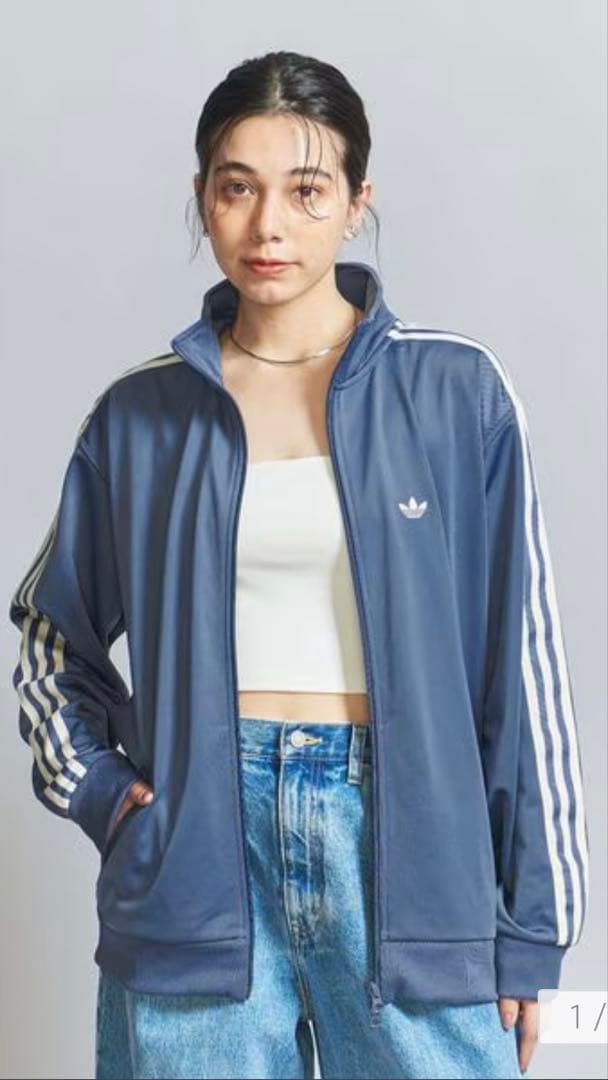 adidas Originals トラックジャケット 2XS ライトブルー
