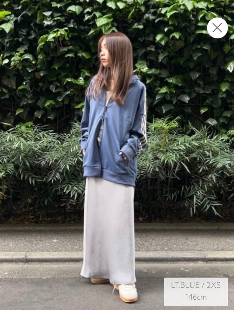 adidas Originals トラックジャケット 2XS ライトブルー