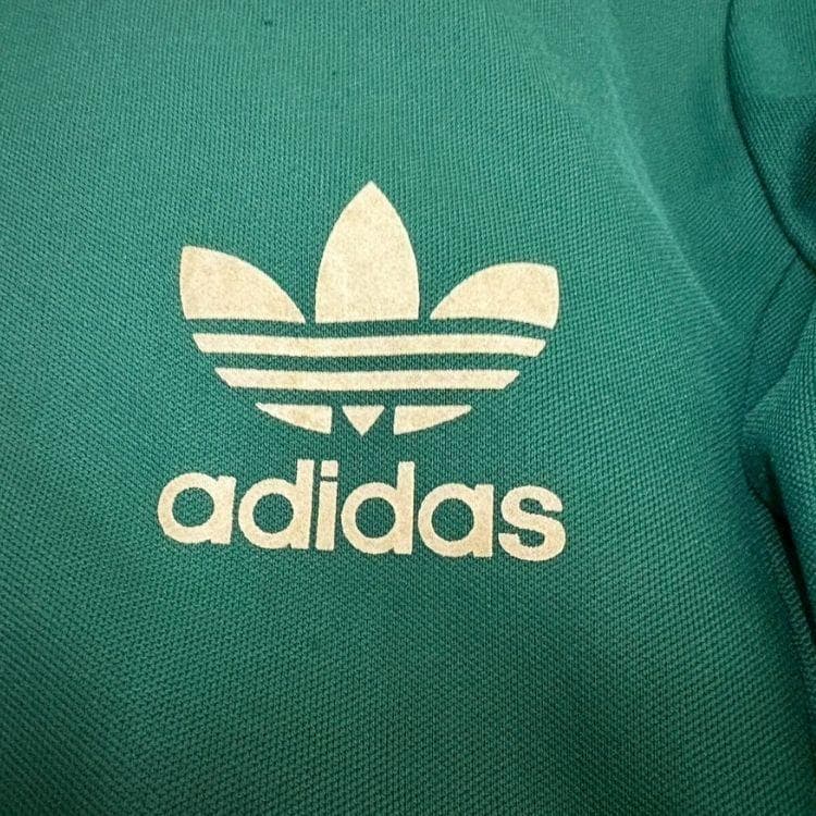 adidas アディダス トラックジャケット 緑 ジップアップ ジャージ L