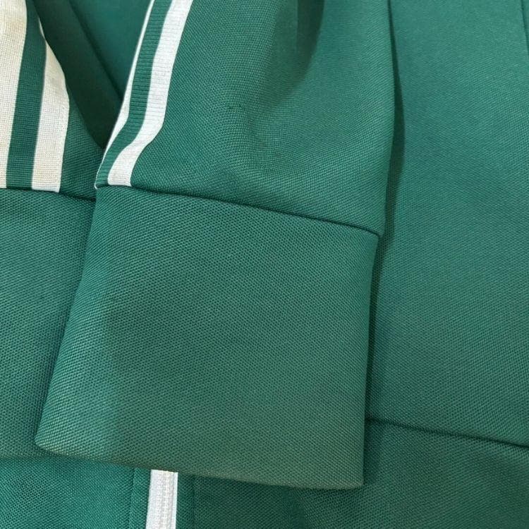 adidas アディダス トラックジャケット 緑 ジップアップ ジャージ L