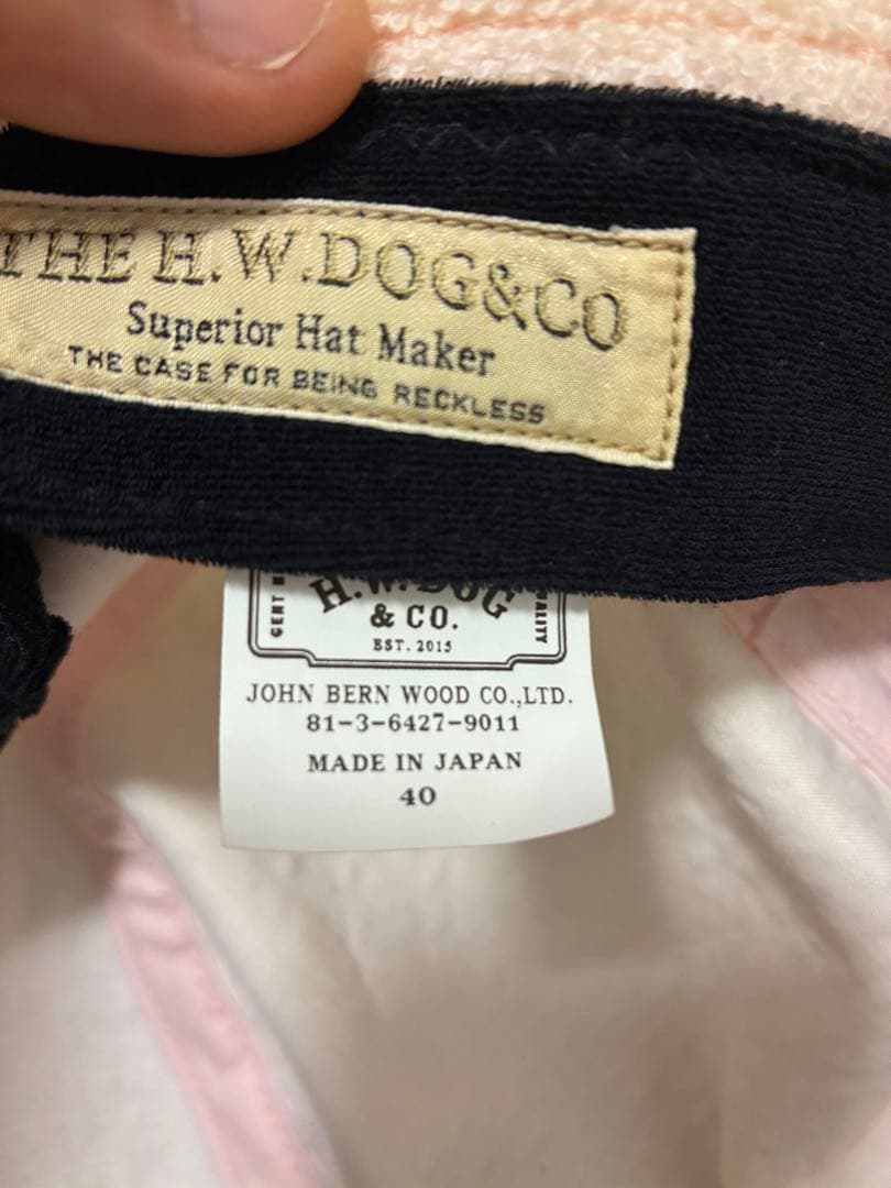 帽子 THE H.W.DOG&CO PILE TRUCKER HAT