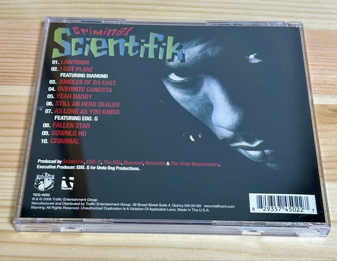 洋楽 SCIENTIFIK ED O.G. BULLDOGS D.I.T.C. RZA