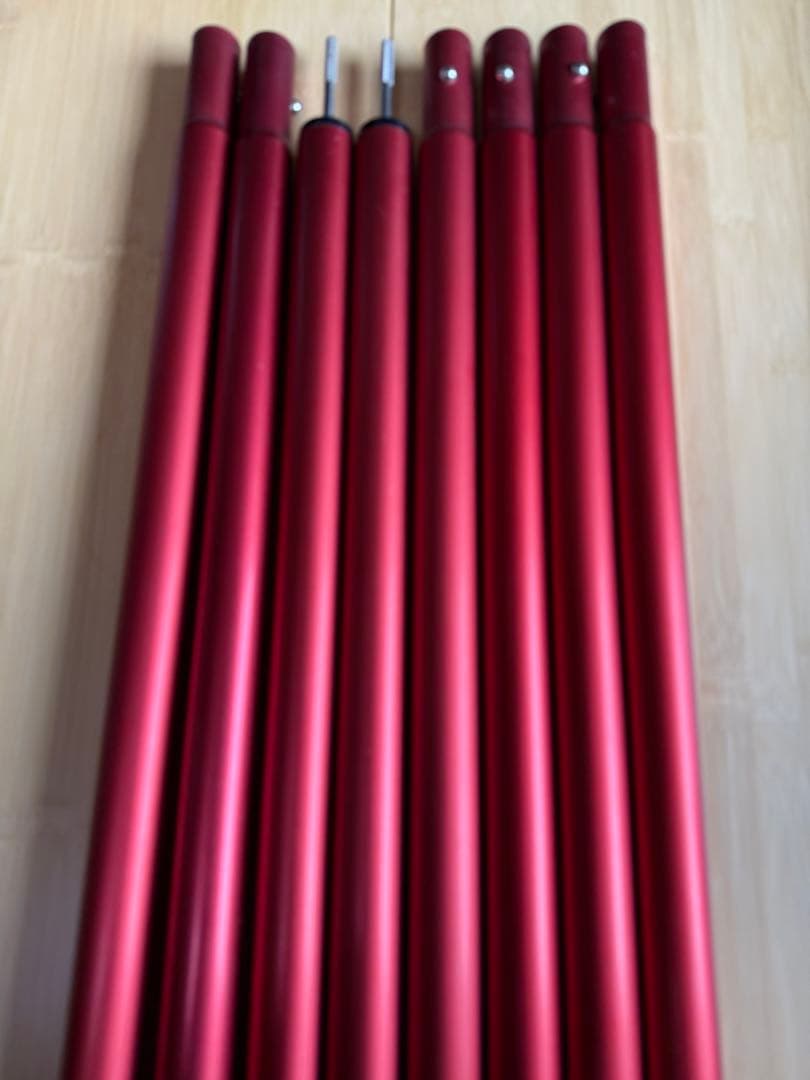 【美品】 peak スノーピーク　ウイングポールレッド280 2本セット